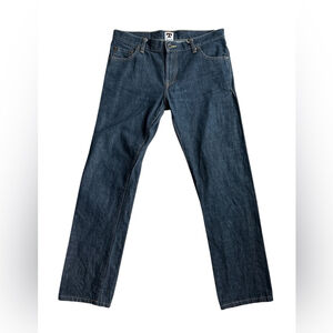 Tellason Ladbroke Grove Slim Straight Selvedge Denim Jeans White Oak Cone Mills